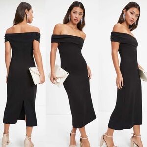 Lush Off-Shoulder Midi Dress